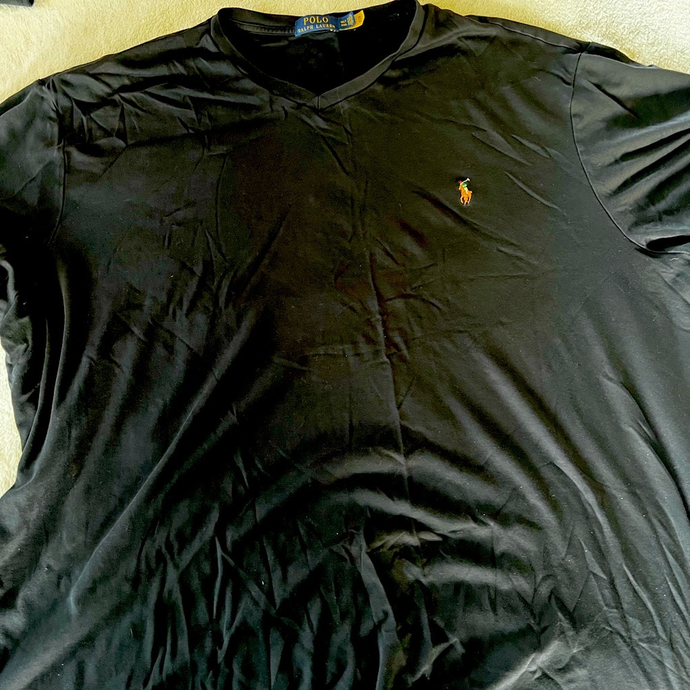 Polo Tee Shirt 3XLT Black